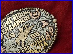 Champion Rodeo Trophy Buckle? San Francisco California Bronc Ride? 1995? Rare 253
