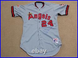 Chili Davis Game Worn Signed Jersey 1989 California Angels Giants Yankees