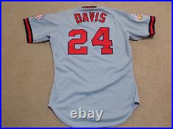 Chili Davis Game Worn Signed Jersey 1989 California Angels Giants Yankees