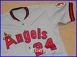 Chili Davis Game Worn Signed Jersey 1989 California Angels Giants Yankees