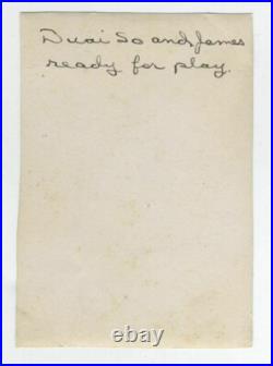 Chinese Servant With Child White Boy Snapshot Rare Handsome Young