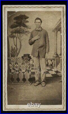 Civil War Soldier Probably Western California Photographer 1860s CDV Photo Civil War Soldier Probably Western California Photographer 1860s CDV Photo
