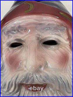 Clay Art Mask Wizard Santa 1989 San Francisco California Rare