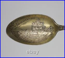 Cliff House San Francisco California Antique Sterling Silver Souvenir Spoon