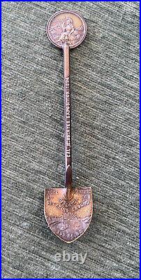 Coin Silver Ceremonial shovel /spoon 1894 San Francisco MIDWINTER FAIR