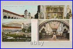 Collection California Mission 42 UNUSED 1906-1912 Postcards, MANY RARE de Padua