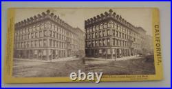 Cosmopolitan Hotel San Francisco California Lawrence Houseworth Stereoview Photo