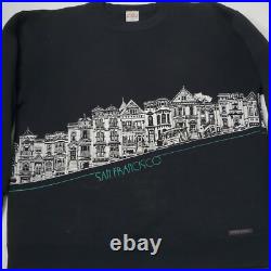 Crazy Shirts Hawaii San Francisco Postcard Row Sweatshirt Size XL USA 90's VTG