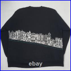 Crazy Shirts Hawaii San Francisco Postcard Row Sweatshirt Size XL USA 90's VTG