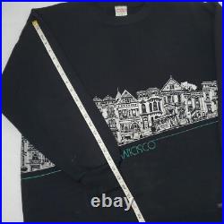 Crazy Shirts Hawaii San Francisco Postcard Row Sweatshirt Size XL USA 90's VTG