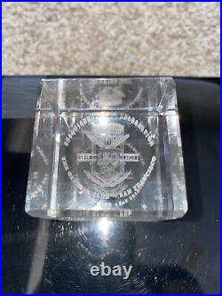 Crystal Paper Weight The Olympic Club of San Francisco 150 Years 1860 to 2010