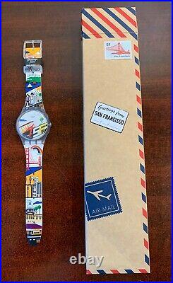 DESTINATION SWATCH Greetings from SAN FRANCISCO California in Box SO29Z103 RARE