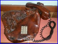 Designer San Francisco Ca California Redwood Tree Burl Desk top Telephone phone