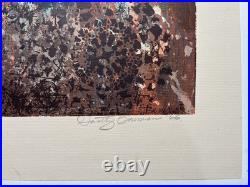 Dorothy Bowman Signed Vintage Serigraph Print Titled San Francisco Eve 1966