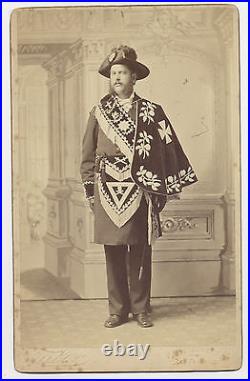 Elegant Imperial Cabinet Photo Of Lodge Member By I. W. Taber San Francisco, Ca