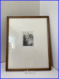 Elenor Guttridge Drawing MID CENTURY San Francisco Era California Yosemite