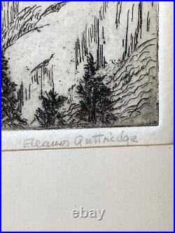 Elenor Guttridge Drawing MID CENTURY San Francisco Era California Yosemite