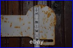 FISHERMAN'S WHARF SAN FRANCISCO CALIFORNIA SIGN CIRCA 1950s PAINTED METAL TOPPER