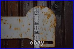 FISHERMAN'S WHARF SAN FRANCISCO CALIFORNIA SIGN CIRCA 1950s PAINTED METAL TOPPER