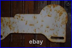 FISHERMAN'S WHARF SAN FRANCISCO CALIFORNIA SIGN CIRCA 1950s PAINTED METAL TOPPER