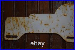 FISHERMAN'S WHARF SAN FRANCISCO CALIFORNIA SIGN CIRCA 1950s PAINTED METAL TOPPER