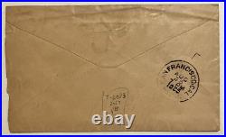 Fancy Cancel Grilled Circle 1885 Table Rock California Cover To San Francisco