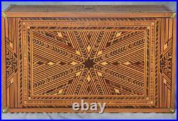 Folk Parquetry Locker Trunk Hope Chest made in Oakland California 1940's ONE O