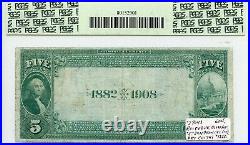 Fr. 532 1882 Db $5 Ch #1741 Natl' Bank Note San Francisco, California Pcgs 15 F