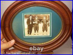 Framed 1915 San Francisco SEALS PCL Baseball Photo HARRY HEILMANN in Pinstripes