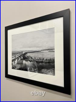 Framed photograph, View of Anderson Marsh, Oakland, CA, SF Bay Area Framed photograph, View of Anderson Marsh, Oakland, CA, SF Bay Area