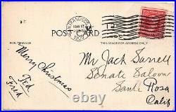 Francis the dog Hotel St. Francis San Francisco CA Earthquake Postcard 1909