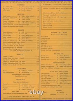 Fred Solari Restaurant Menu Maiden Lane Kearny St San Francisco California 1940s