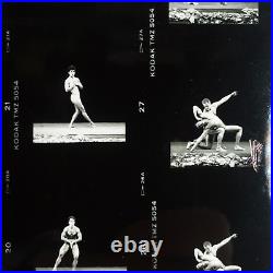 Gay Games Bodybuilder Contact Sheet 1980s San Francisco Beefcake Muscle Men B417