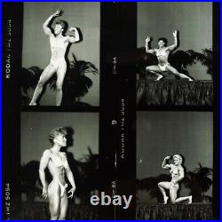Gay Games Bodybuilder Contact Sheet 1980s San Francisco Man Muscle Woman CA B415