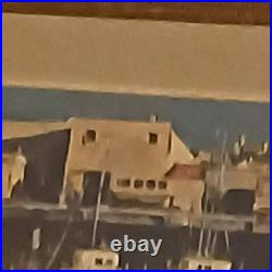 George Copk Signed Painting of San Francisco California Bay. Framed