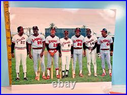 Giants/Angels HOF Robby, Jackson, Baylor, Lynn, Carew Type 2 Photograph
