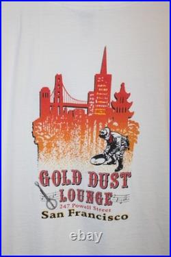 Gold Dust Lounge San Francisco California White Shirt 2XL Miner Double-sided