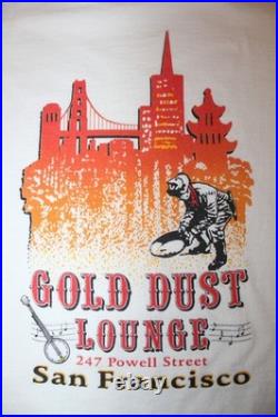 Gold Dust Lounge San Francisco California White Shirt 2XL Miner Double-sided