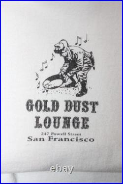 Gold Dust Lounge San Francisco California White Shirt 2XL Miner Double-sided