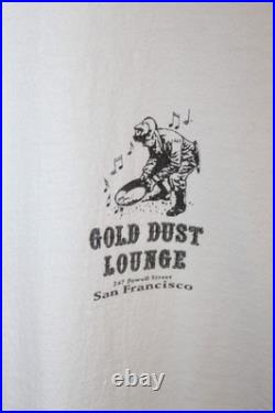 Gold Dust Lounge San Francisco California White Shirt 2XL Miner Double-sided