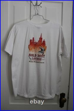 Gold Dust Lounge San Francisco California White Shirt 2XL Miner Double-sided
