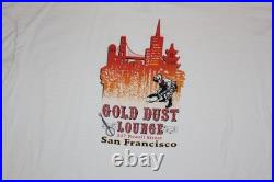 Gold Dust Lounge San Francisco California White Shirt 2XL Miner Double-sided