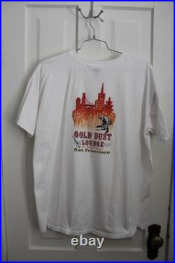 Gold Dust Lounge San Francisco California White Shirt 2XL Miner Double-sided