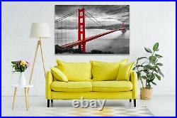 Golden Gate Bridge Urban City Art California, San Francisco, Prints Canvas