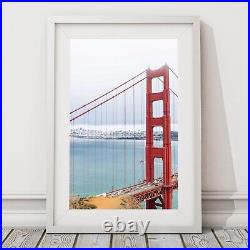Golden Gate Bridge Wall Art Print, Close Up, San Francisco Fine Art Photography