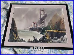 Golden Gate, Fog, San Francisco, California Landscape, Asian-American Jade Fon Woo