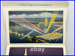 Golden Gate International Expo Lithographic 16 cards night scene San Francisco