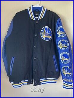 Golden state warriors varsity jacket San Francisco California nba basketball xL