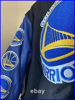 Golden state warriors varsity jacket San Francisco California nba basketball xL