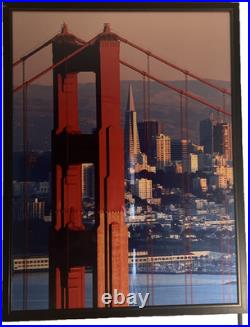 Golding Gate of Bridge and San Francisco Skyline size 24x34